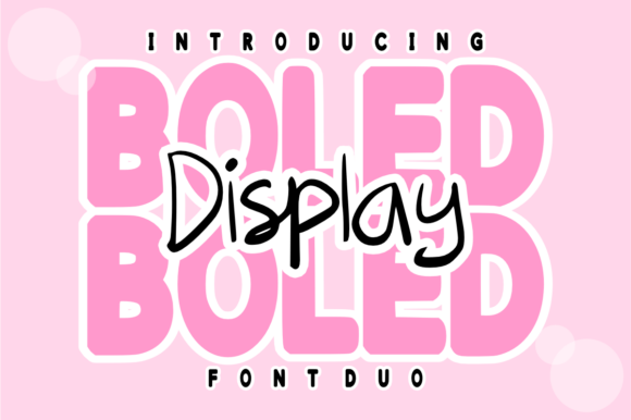 Boled Display Duo: A Playful Font for Editorial Layouts