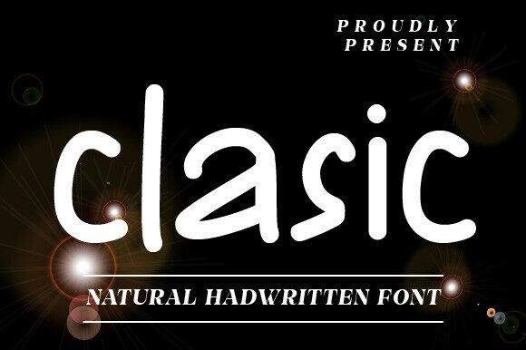 Clasic Font: A Natural Handwritten Typeface for Makers