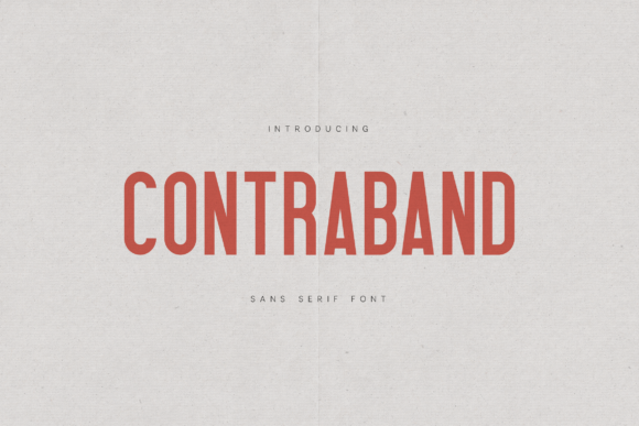 Contraband Font: Bold Sans Serif for Makers