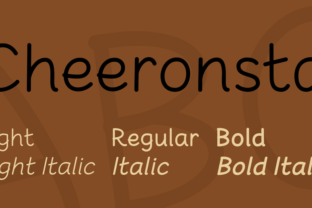 Discover the Versatile Charm of Cheeronsta Font