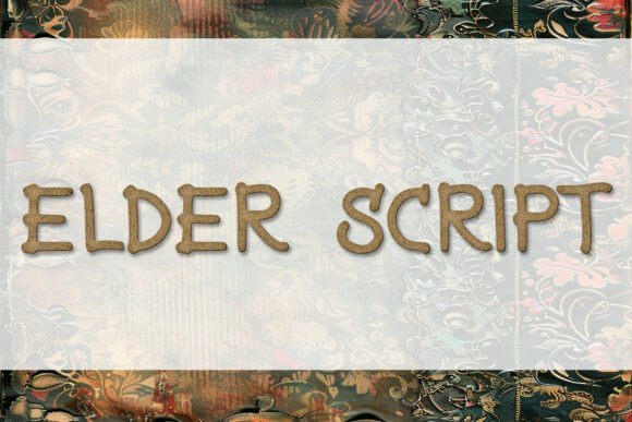 Elder Script Font: Rustic Charm for Handmade Labels