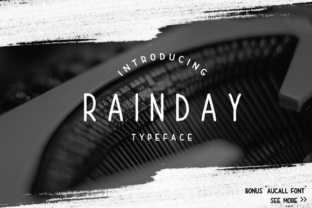 Enhance Your Brand with Rain Day: A Versatile Display Font