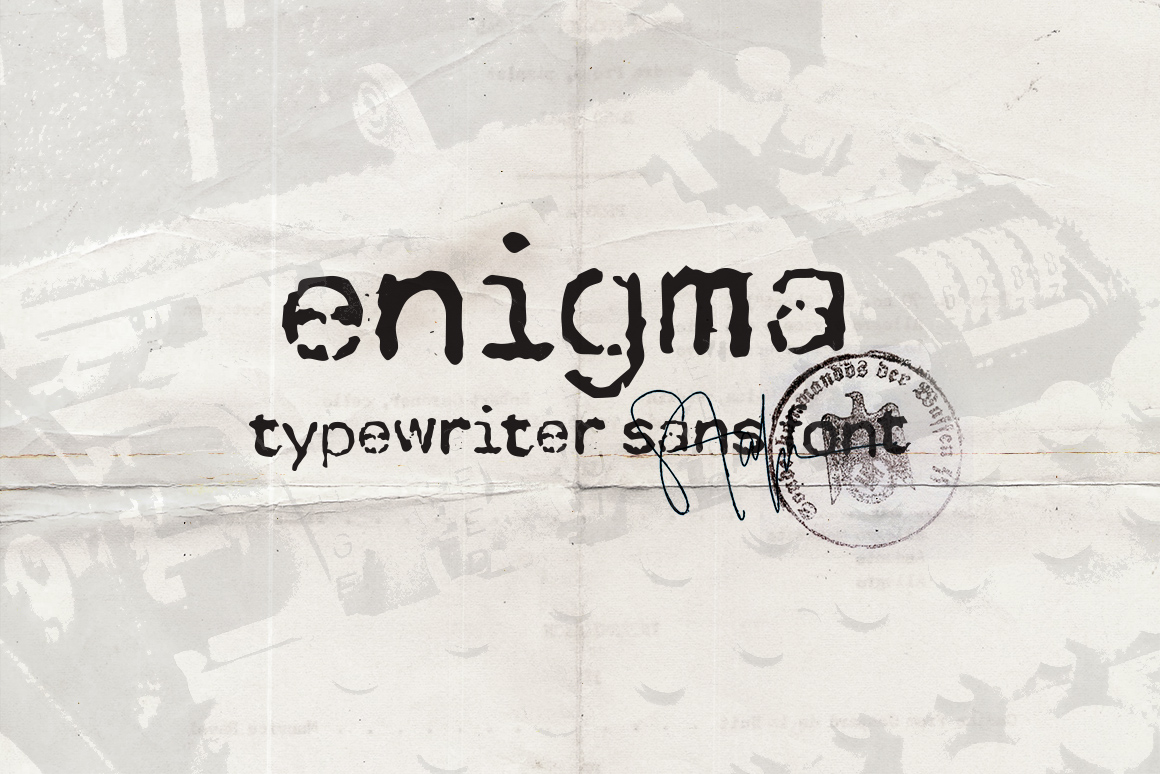 Enigma Typewriter Sans: A Font for Editorial Elegance