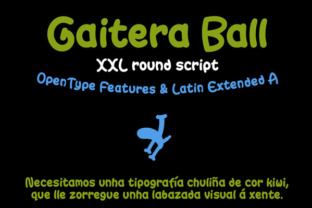 Gaitera Ball: A Handwritten Font for Eye-Catching Visuals
