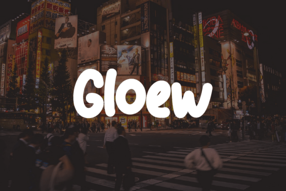 Gloew Font: Elevate Digital Marketing Visuals