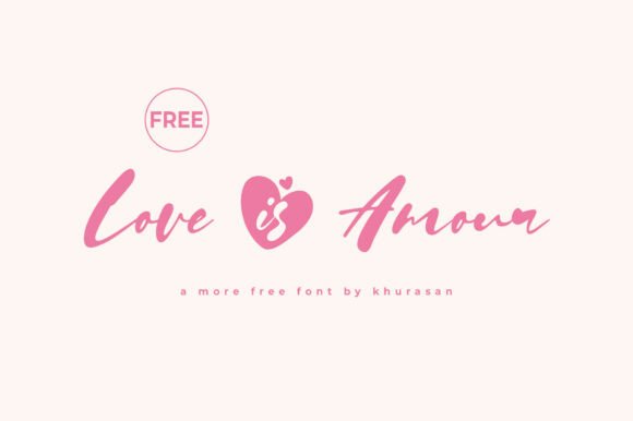 Love is Amour Font: A Romantic Script for Crafters
