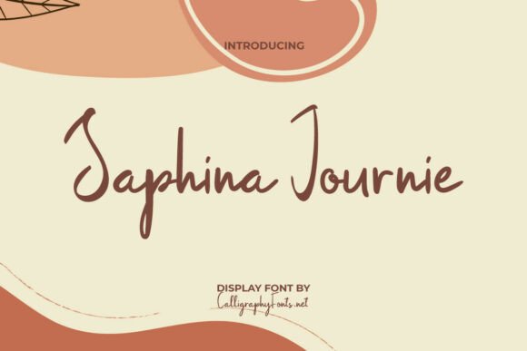 Saphina Journie Font for Authentic Brand Content