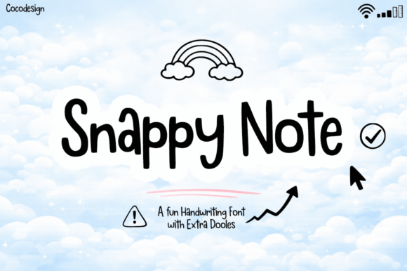 Snappy Note Font: Whimsical Type for Handmade Labels