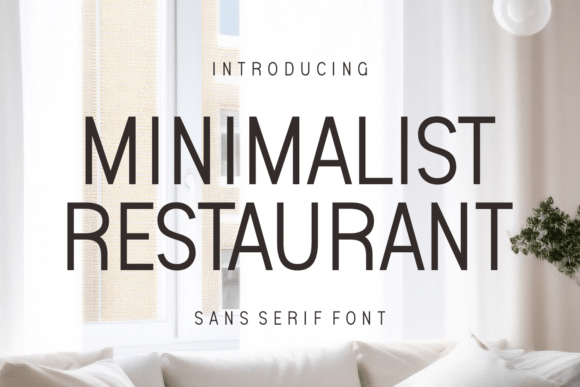 Testing the Minimalist Restaurant Font for Branding