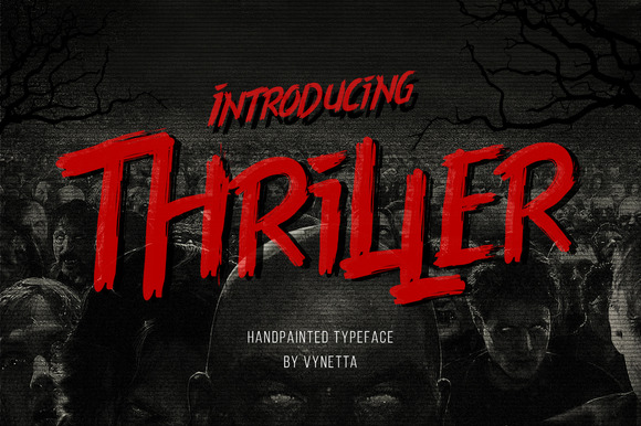 Thriller: A Hand-Drawn Brush Font for Editorial Charm