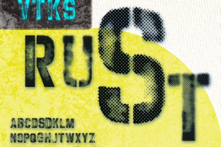 VTKS Rust: A Grunge Font with Bold Personality for Web Design